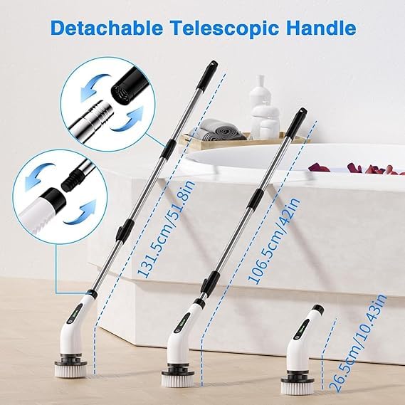 9 in 1 Cordless Electric Spin Scrubber