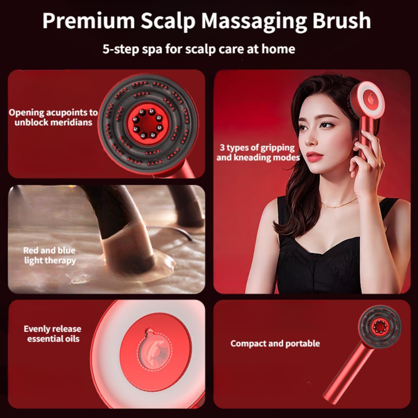 Electric Scalp Massager & Oil Applicator