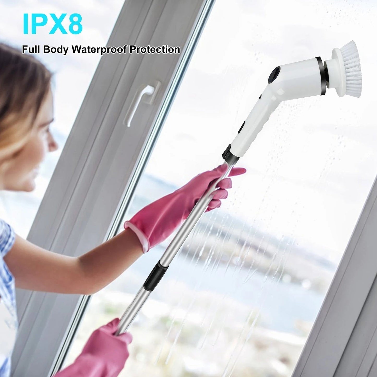 9 in 1 Cordless Electric Spin Scrubber